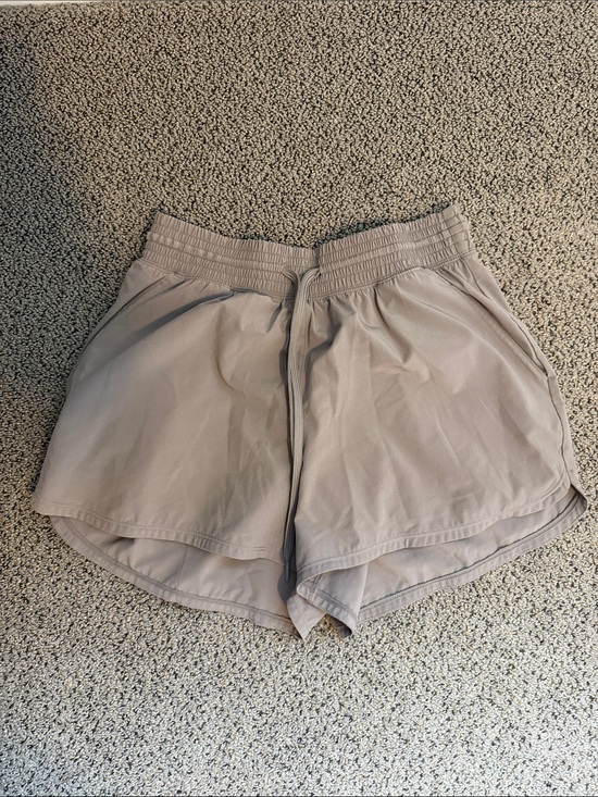 YPB Pants - YPB Women's Athletic Drawstring Shorts in Taupe